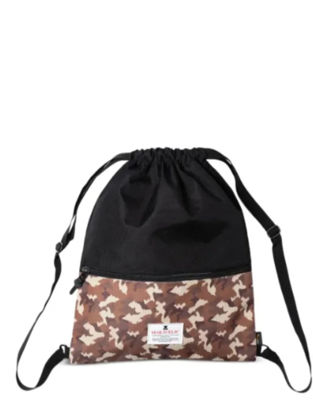 Makavelic Camouflage-Print Drawstring Backpack